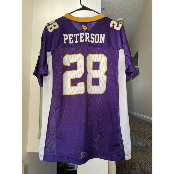 Minnesota Vikings Adrian Peterson Size Youth XL 18-20 Reebok Jersey - Picture 4 of 7